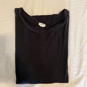 Simple black short sleeve top
